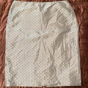 Elegant Women's Pencil Skirt in Taupe and Turquoise